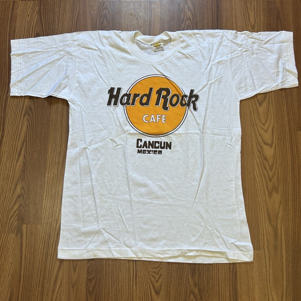 Vintage Hard Rock Cafe Cancun Graphic Shirt Tequila Tag Single Stitch Sz. 2XL